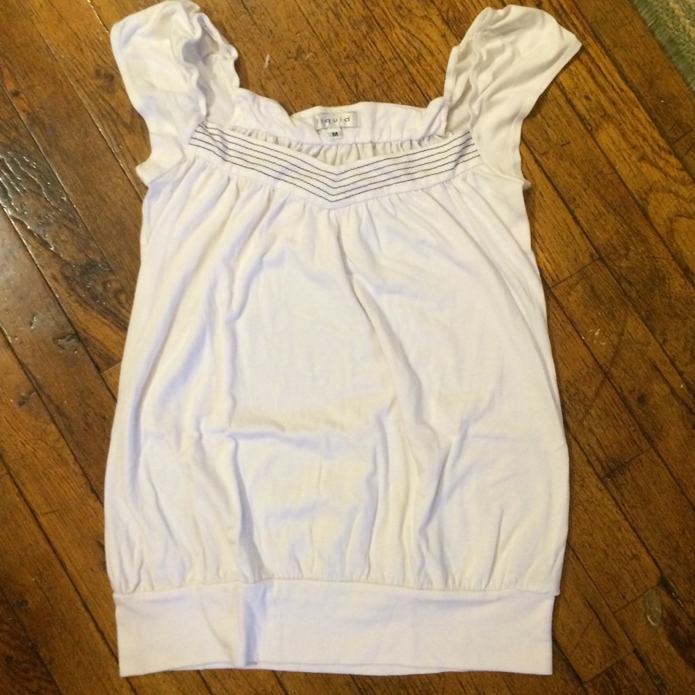 Liquid Cap Sleeve Top